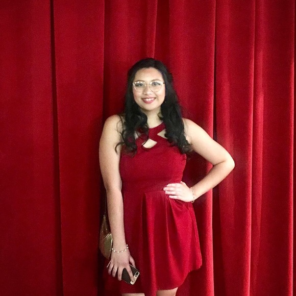 Halter Red Dress - Picture 7 of 8